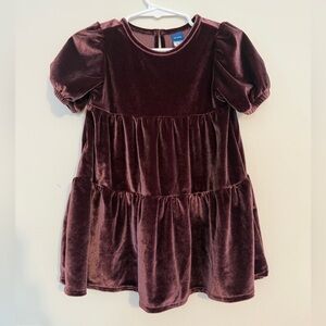 OLD NAVY Puff-Sleeve Velvet Dress for Toddler Girls